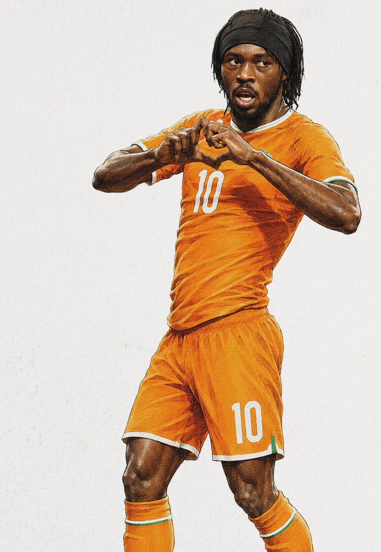 Portrait illustré du footballeur Gervinho