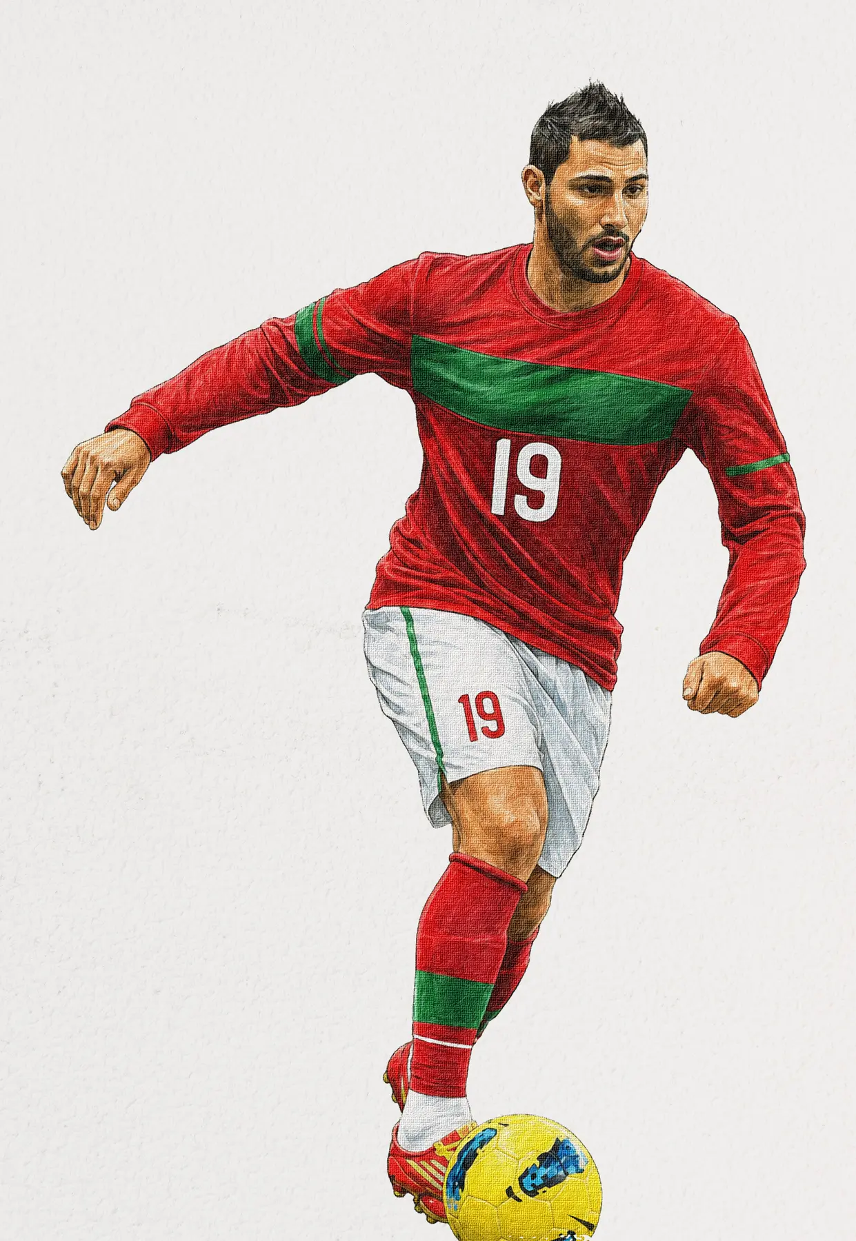 Portrait illustré du footballeur Quaresma