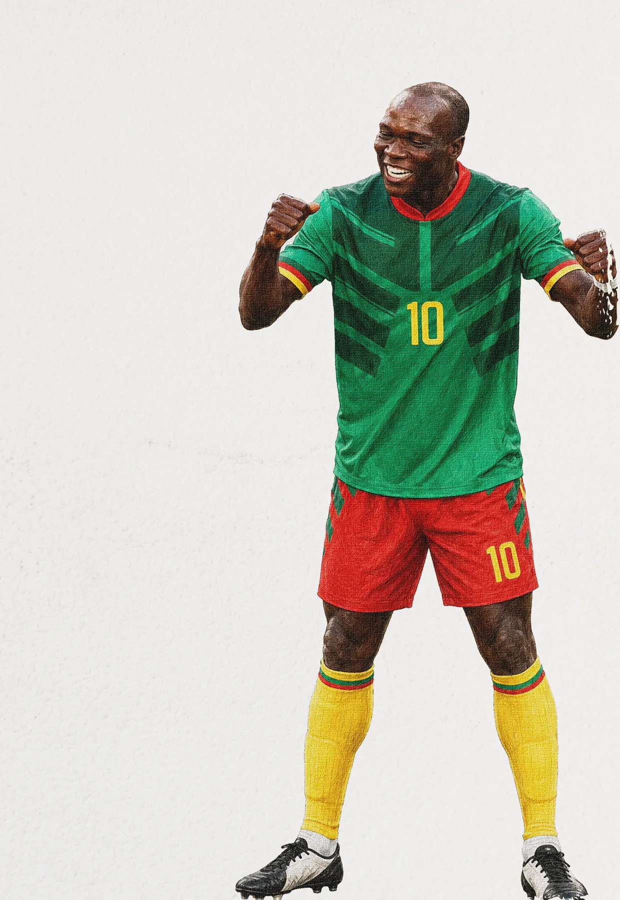 Portrait illustré du footballeur Vincent Aboubakar